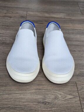 ROTHY'S White Slip-On Canvas Sneakers (Men Size 9.5 - Fits Like a Size 9 US)